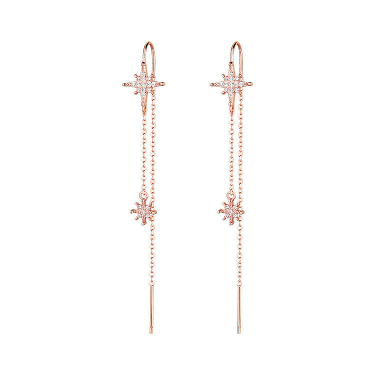 Women's Tassel Light Luxury High-grade Temperamental Long Ear Line