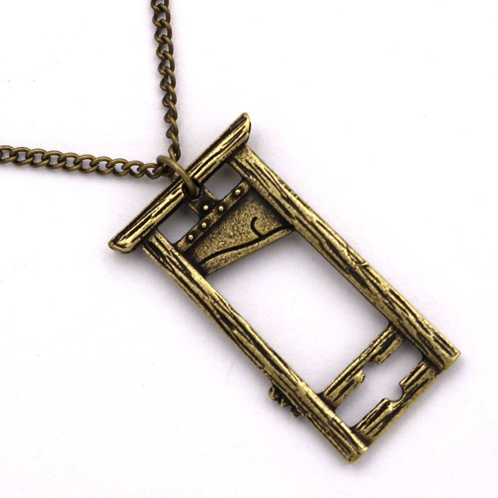 Guillotine Switch Blade Gothic Rock Beheaded Axe Necklaces