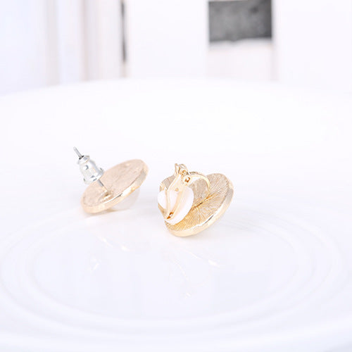 Fashion Big Flower Bird's Nest Diamond Ears Rings