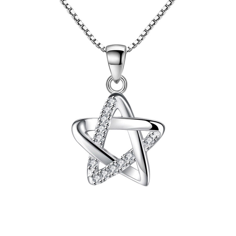 Women's Version Ornament Short Simple Six-pointed Star Pendants