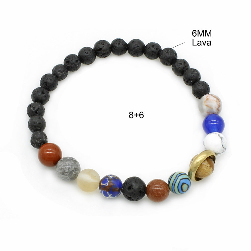 Stone Night Sky Star Galaxy Eight Bracelet
