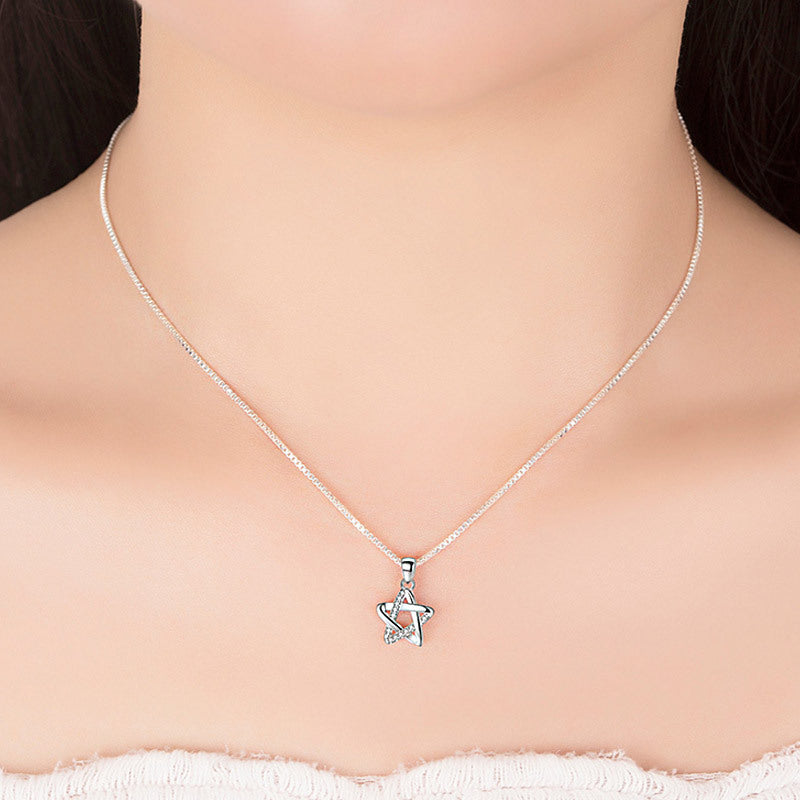 Women's Version Ornament Short Simple Six-pointed Star Pendants