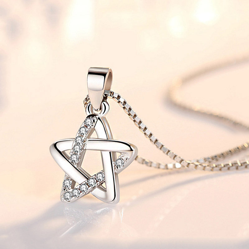 Women's Version Ornament Short Simple Six-pointed Star Pendants