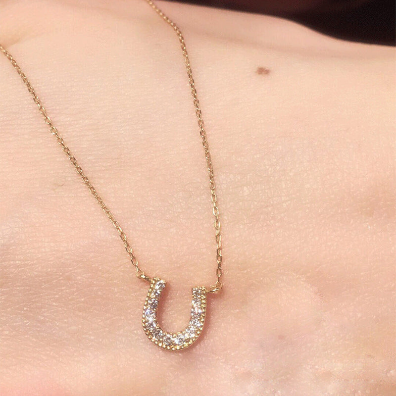 Women's Horseshoe U-shaped For Simple Clavicle Chain Neck Necklaces