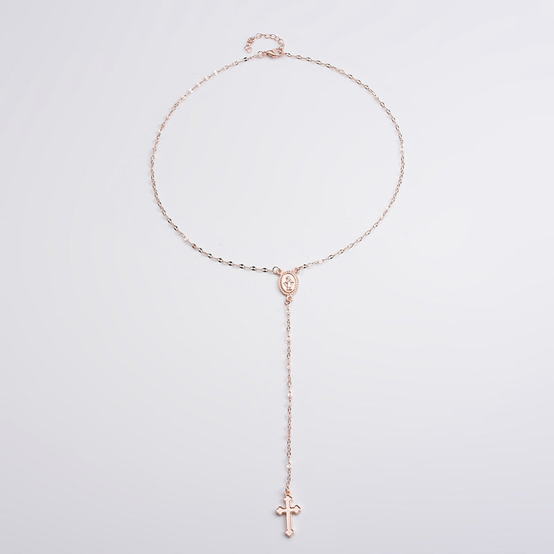 Glamorous Women's Cross Virgin Fashion Popular Necklace