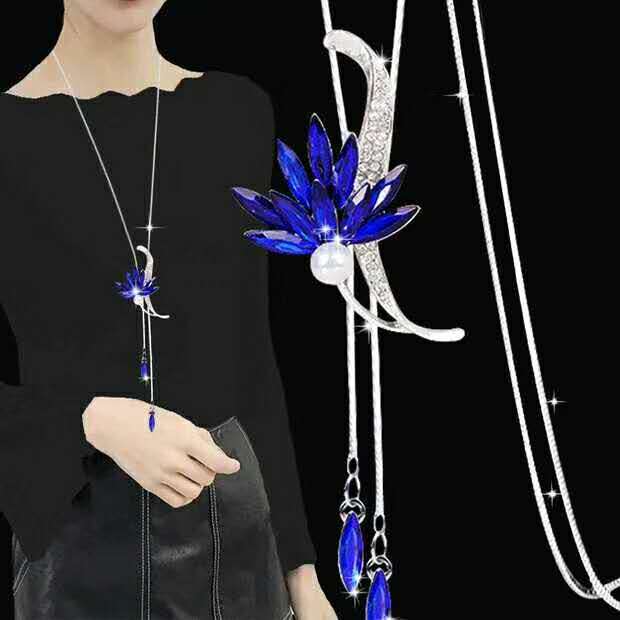 Women's Classic Sweater Chain Long Clothes Accessories Necklaces