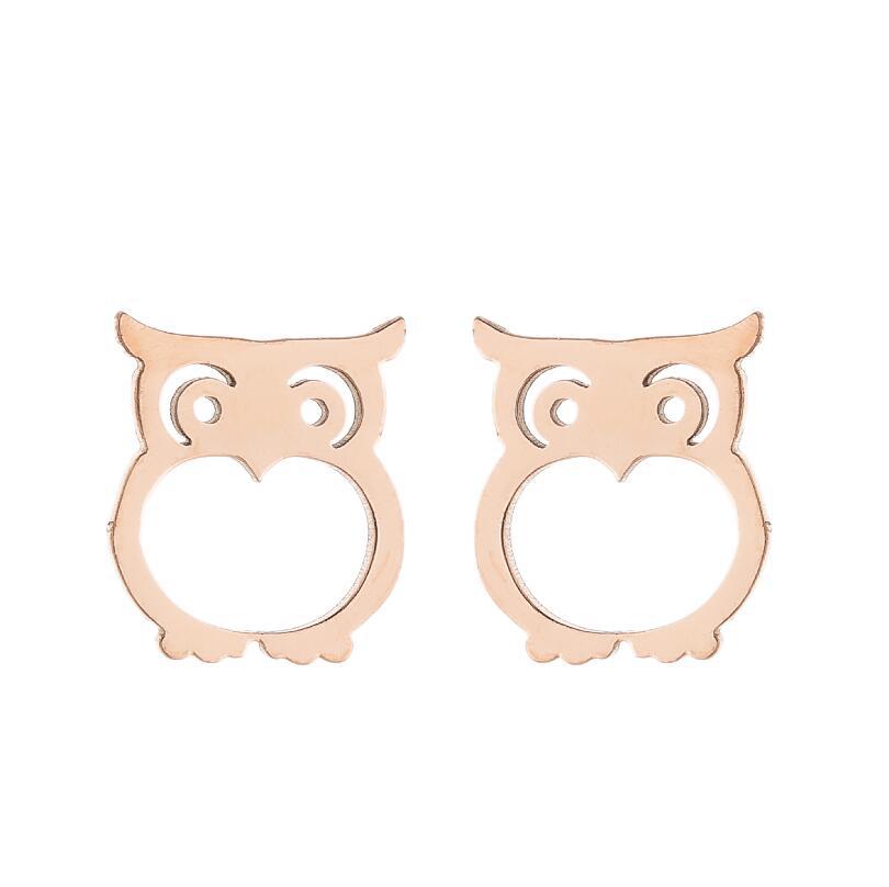 Elephant Animal For Cute Simple Stainless Steel Earrings