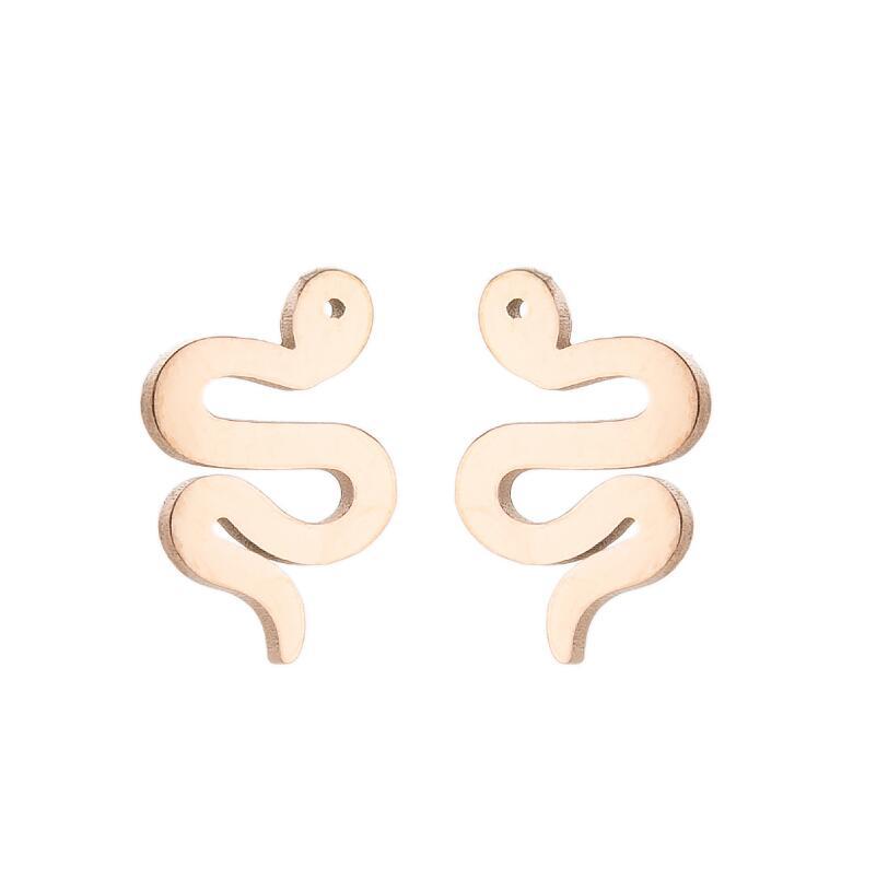 Elephant Animal For Cute Simple Stainless Steel Earrings