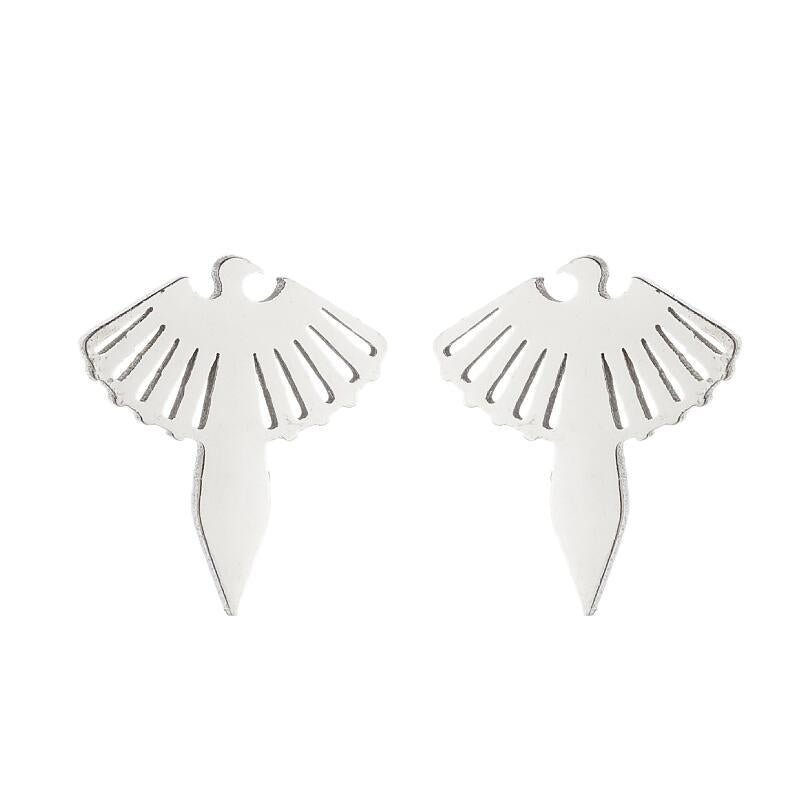 Elephant Animal For Cute Simple Stainless Steel Earrings