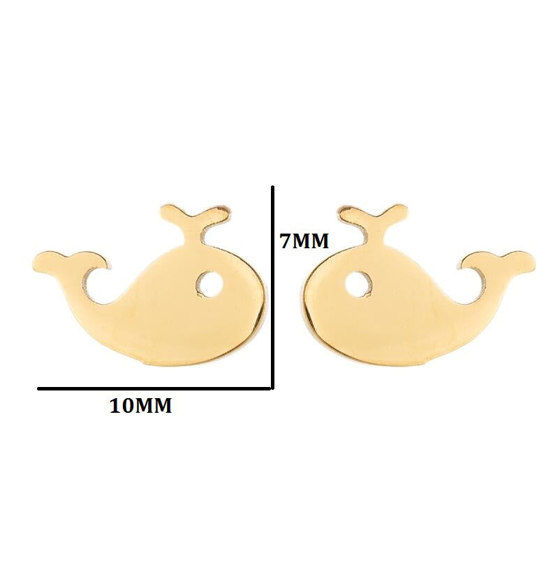 Elephant Animal For Cute Simple Stainless Steel Earrings