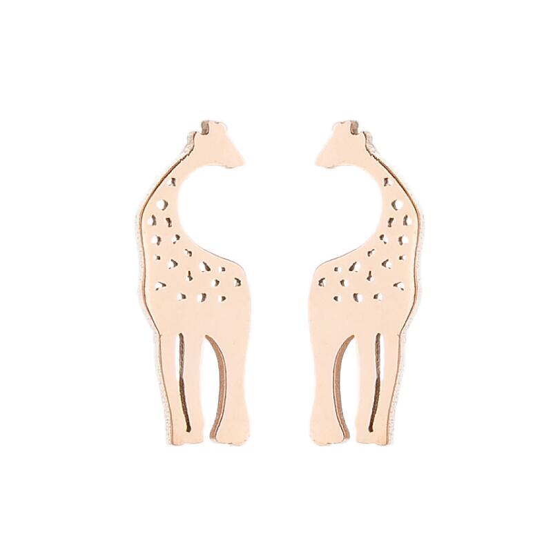 Elephant Animal For Cute Simple Stainless Steel Earrings