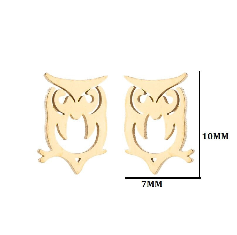 Elephant Animal For Cute Simple Stainless Steel Earrings