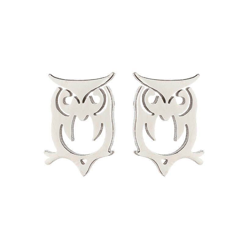 Elephant Animal For Cute Simple Stainless Steel Earrings