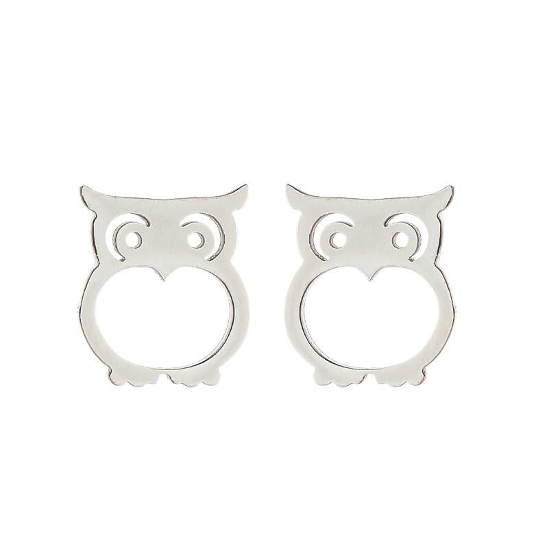 Elephant Animal For Cute Simple Stainless Steel Earrings
