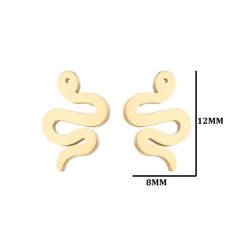Elephant Animal For Cute Simple Stainless Steel Earrings