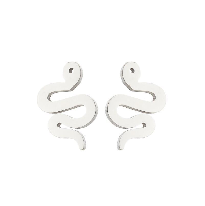 Elephant Animal For Cute Simple Stainless Steel Earrings