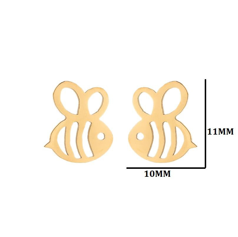 Elephant Animal For Cute Simple Stainless Steel Earrings