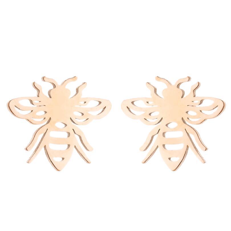 Elephant Animal For Cute Simple Stainless Steel Earrings