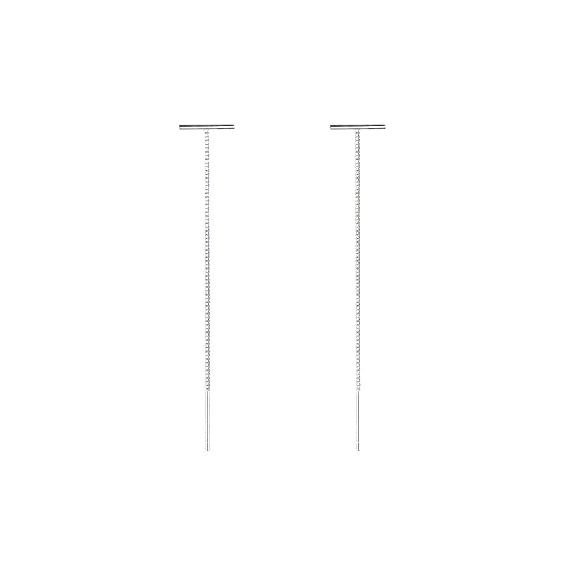 Women's Long Box Chain Tassel Simple Trendy Face Rings