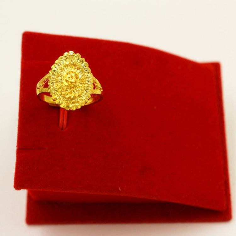 Women's Gold Starry Flower Butterfly Ornament Korean Rings
