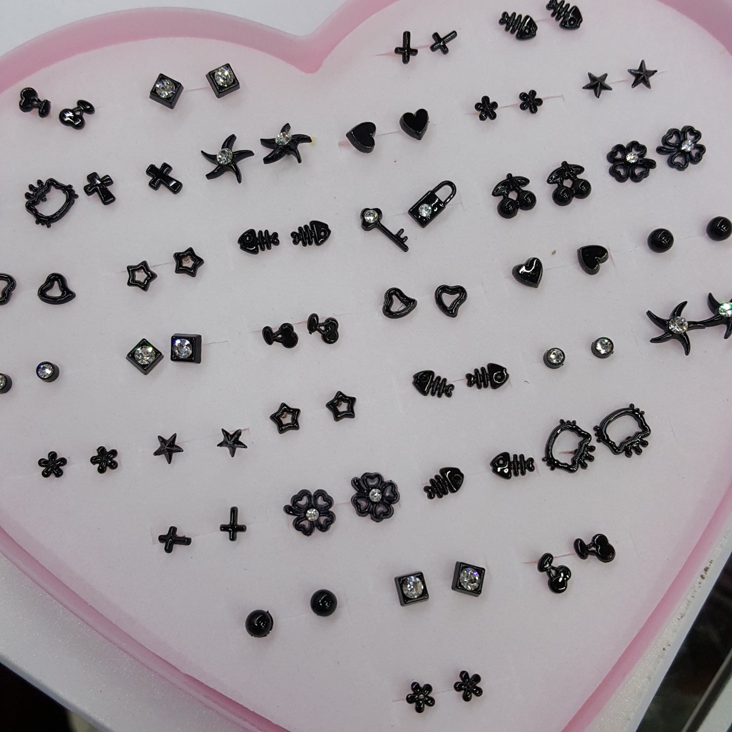 One Box Set Two Yuan Store Color Retention Earrings