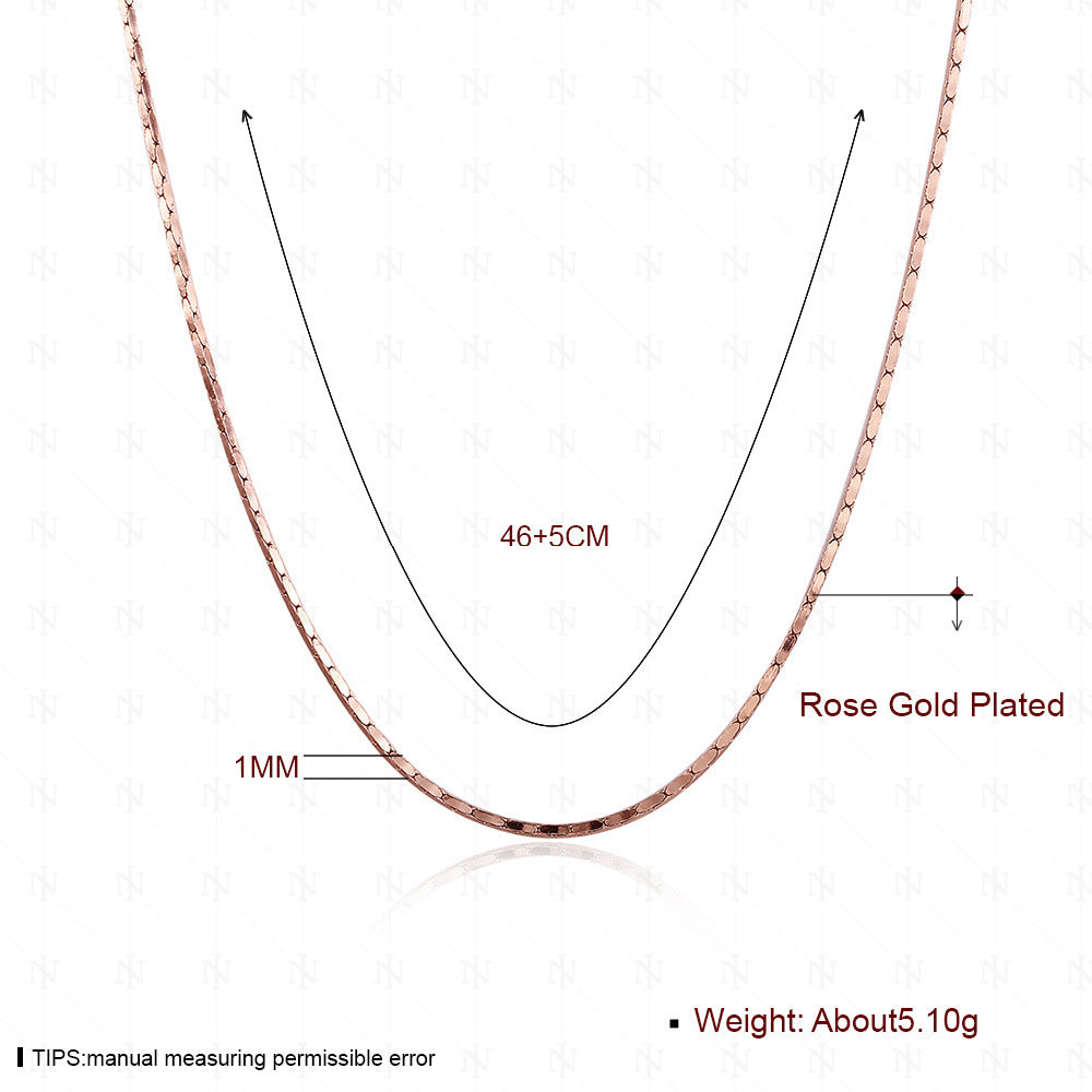 Gold-plated Hard Thick Environmentally Friendly Electroplated Necklace