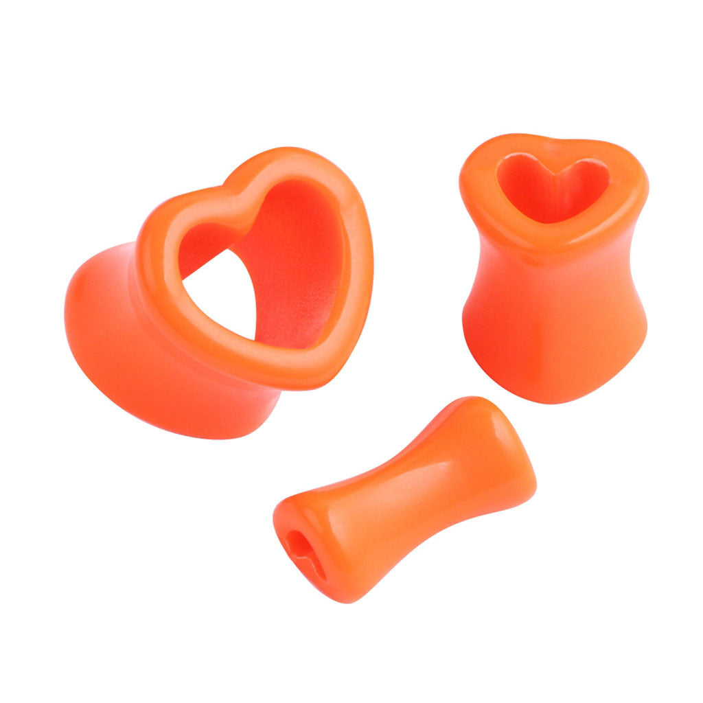 Acrylic Love Ear Extender Heart-shaped Auricle Earrings