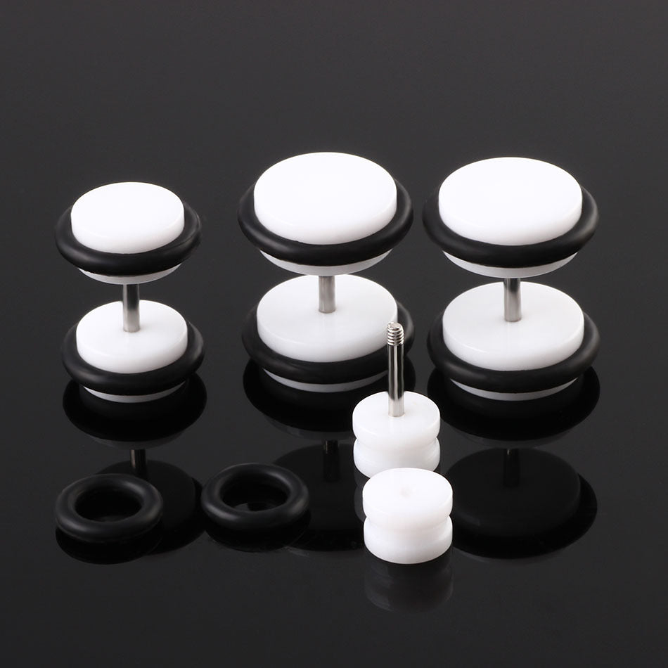 Ear Barbell Dumbbell Round Auricle Body Piercing Earrings