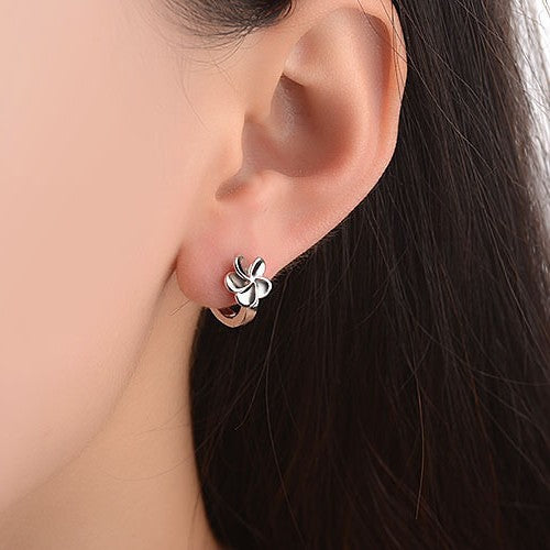 Slouchy Bauhinia Elegant Korean Style Clover Rings