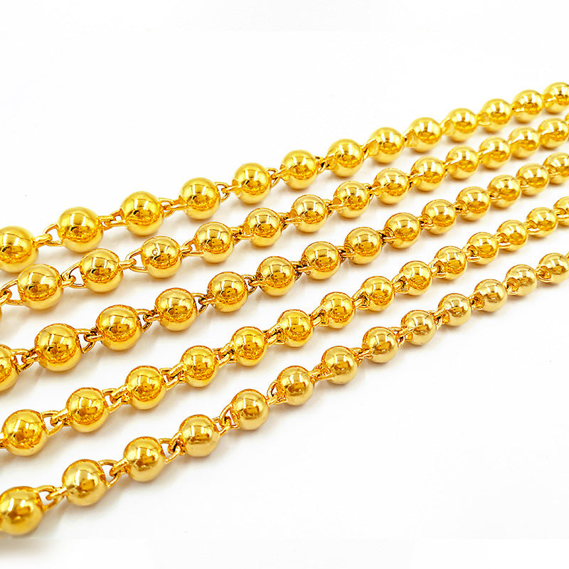 Men's Solid Light Bead Round Beads Buddha Necklaces
