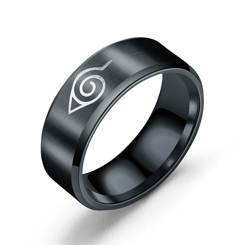 Men's Ornament Stainless Steel Fire Shadow Buddha Cloud Attack Rings