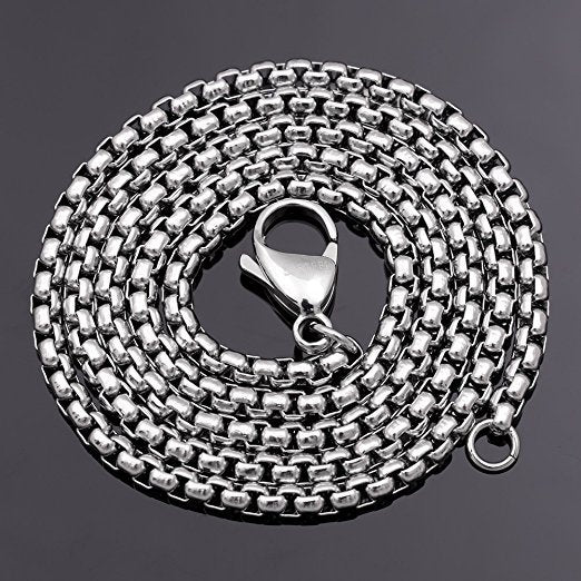 Men's Square Pearl Chain Keel Ornament Gold Necklaces