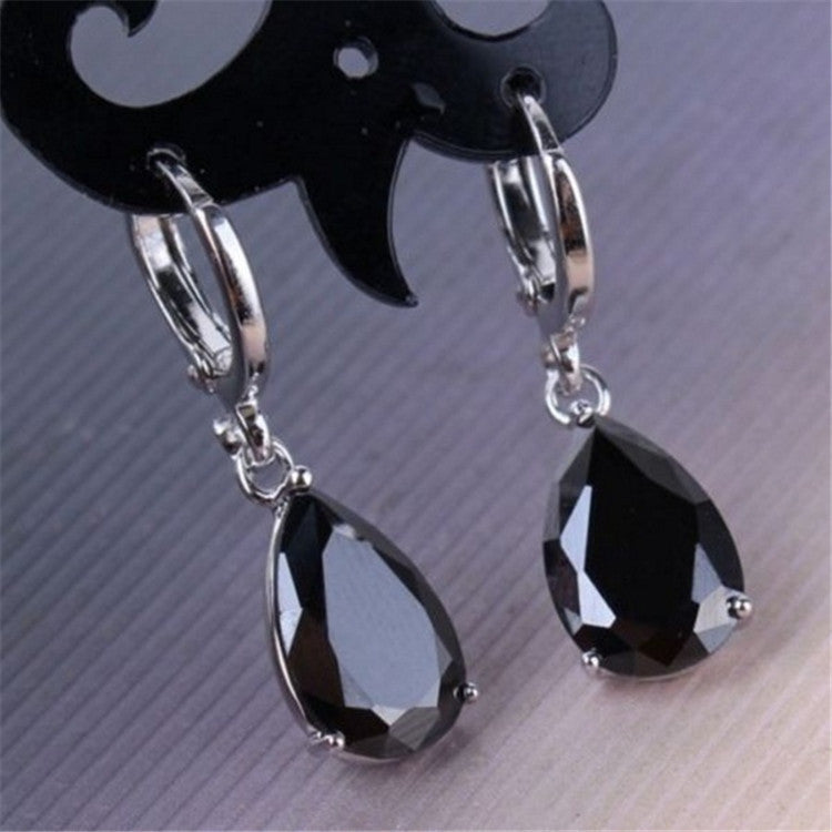 Women's Ear Inlaid Pink Zircon For Earrings