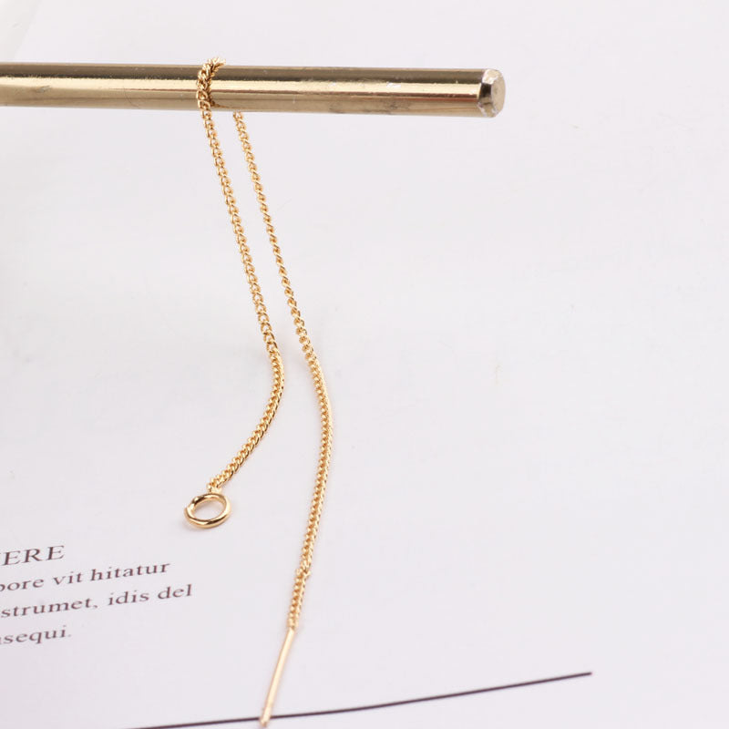 Color Retention Auricular Needle Material Thin Chain Minimalist Ear Line