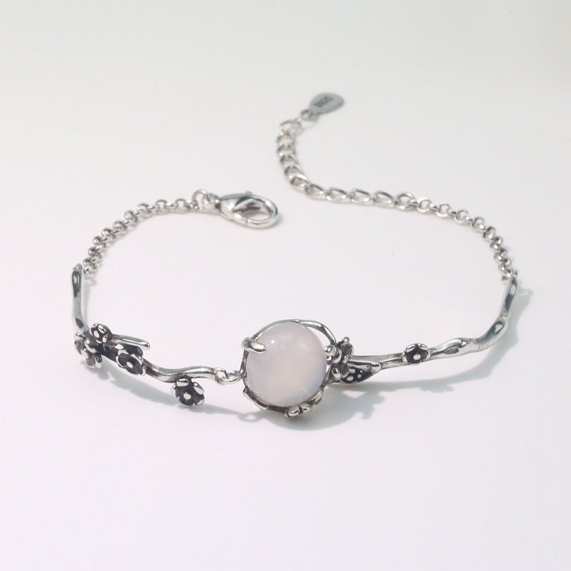Cold Plum Night Forest White Chalcedony Korean Simple Personalized Bracelets