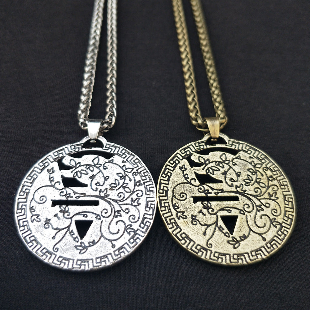 Men's Symbol Zinc Alloy Slavic Bear Amulet Necklaces
