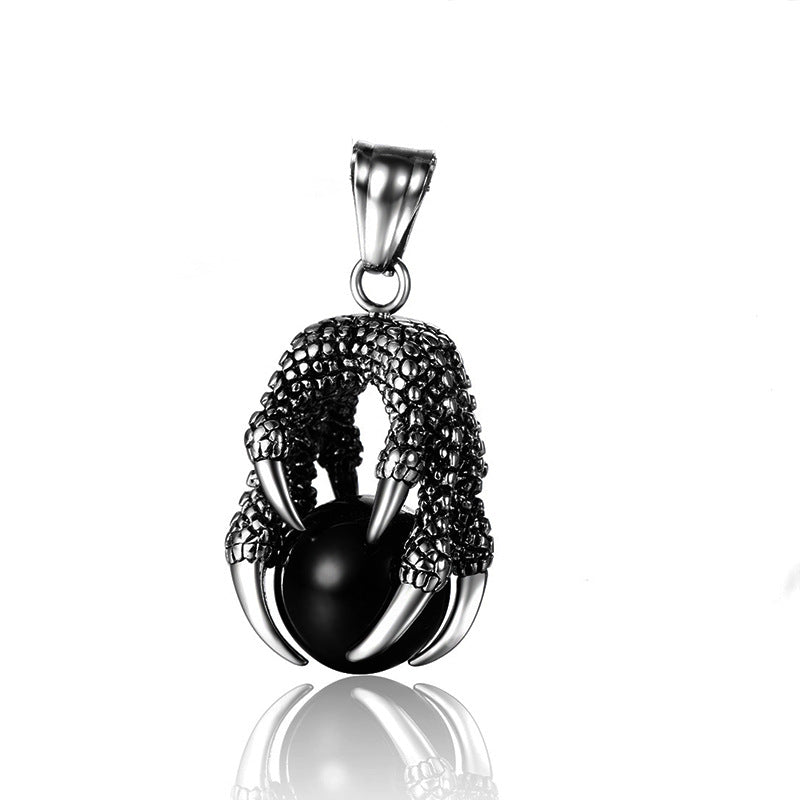 Men's Stainless Steel Domineering Dragon Claw Fashion Necklaces