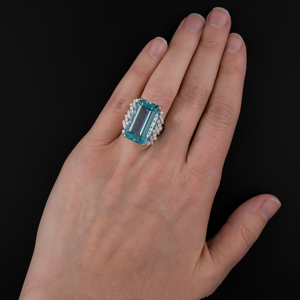 Slouchy Luxury Topaz Engagement Sapphire Hand Rings
