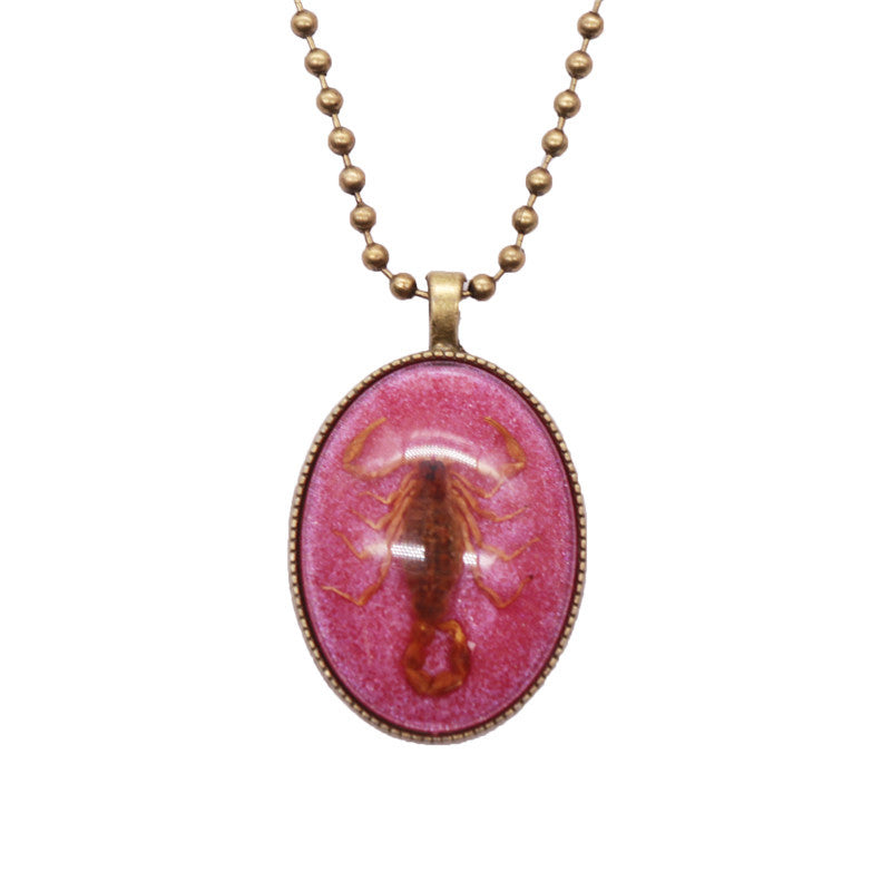 Amber Ornament Creative Luminous Stone Resin Necklaces