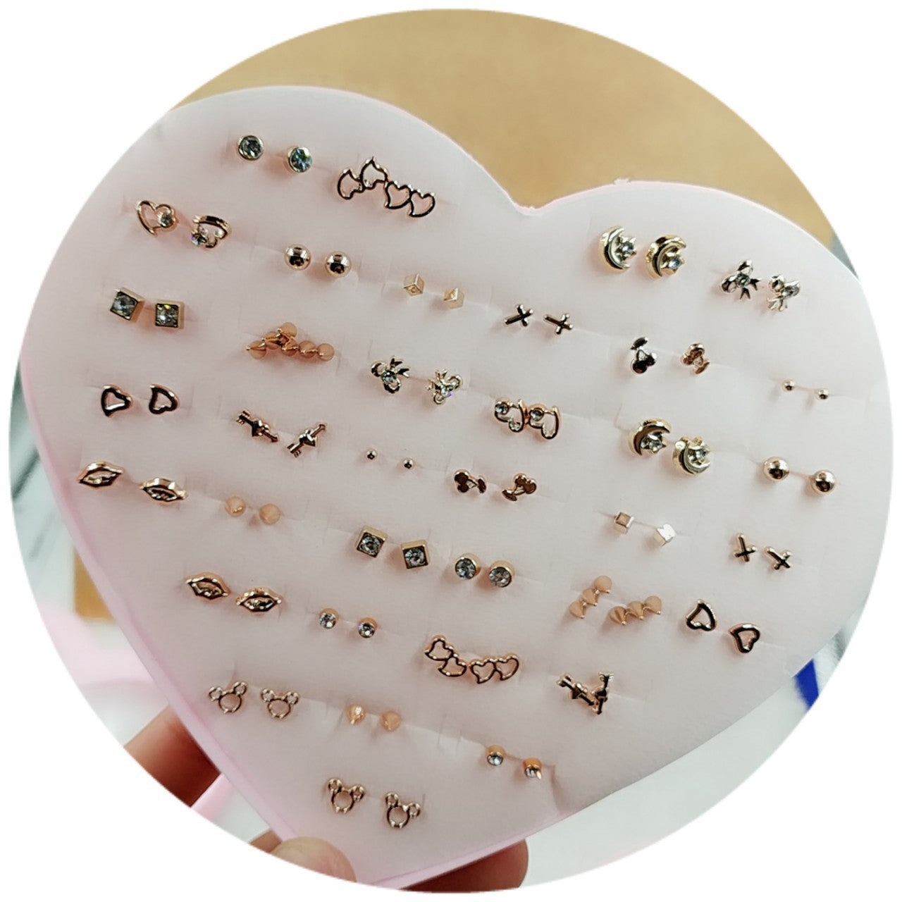 One Box Set Two Yuan Store Color Retention Earrings