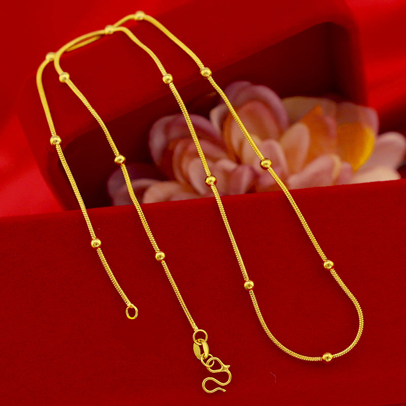 Women's Pure Copper Electroplated Clavicle Fine Fashion Necklaces