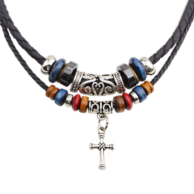 Men's Turquoise Personality Vintage Coins Simple Ornament Necklaces