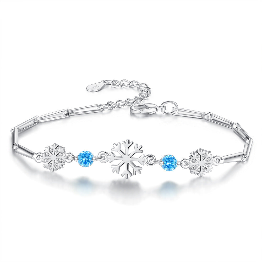 Fashion Ice Flower Snowflake Female Hipster Bracelets