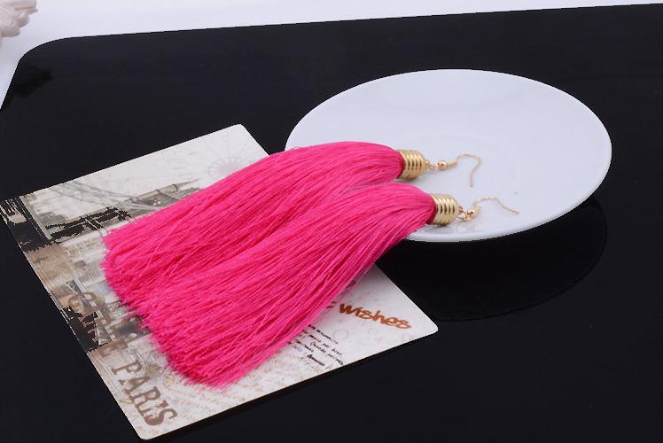Ethnic Tassel No Clip Long Fringe Tourism Ear Line