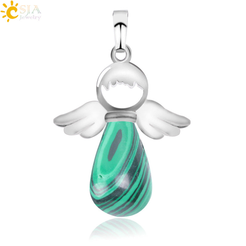 Head Jewelry Drop-shaped Crystal Creative Female Angel Pendants