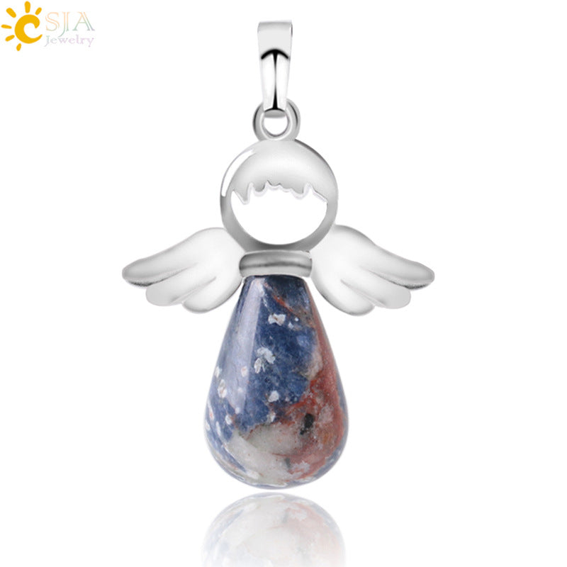 Head Jewelry Drop-shaped Crystal Creative Female Angel Pendants
