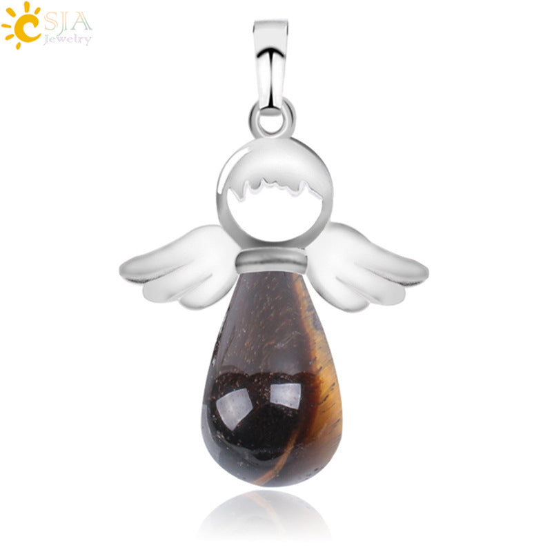 Head Jewelry Drop-shaped Crystal Creative Female Angel Pendants