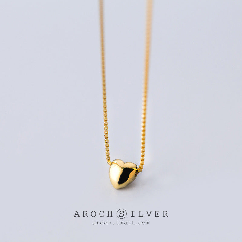 Sweet Loving Heart Graceful Cute Mini Necklaces