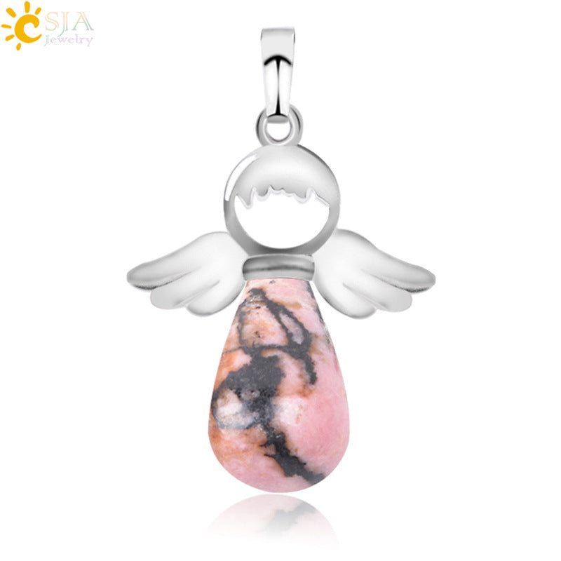 Head Jewelry Drop-shaped Crystal Creative Female Angel Pendants