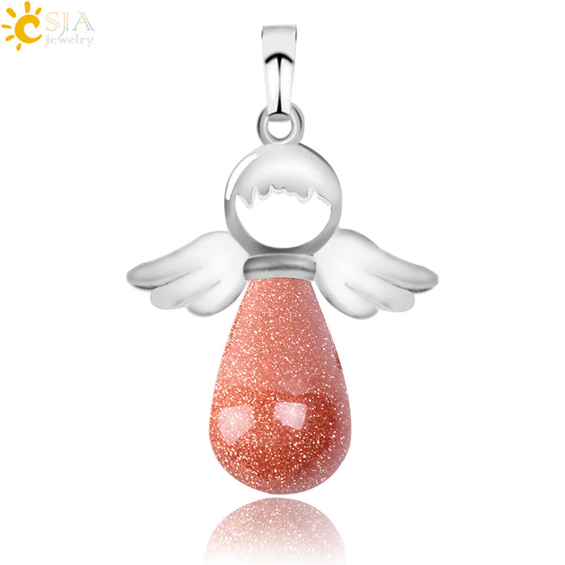 Head Jewelry Drop-shaped Crystal Creative Female Angel Pendants